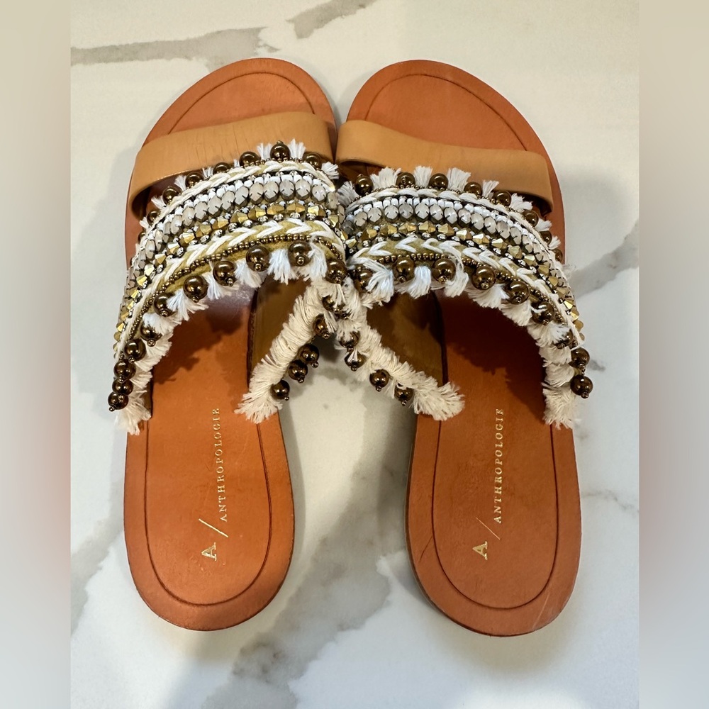 Anthropologie Bali Slide Sandals-Size 40 or 10 - Picture 3 of 4